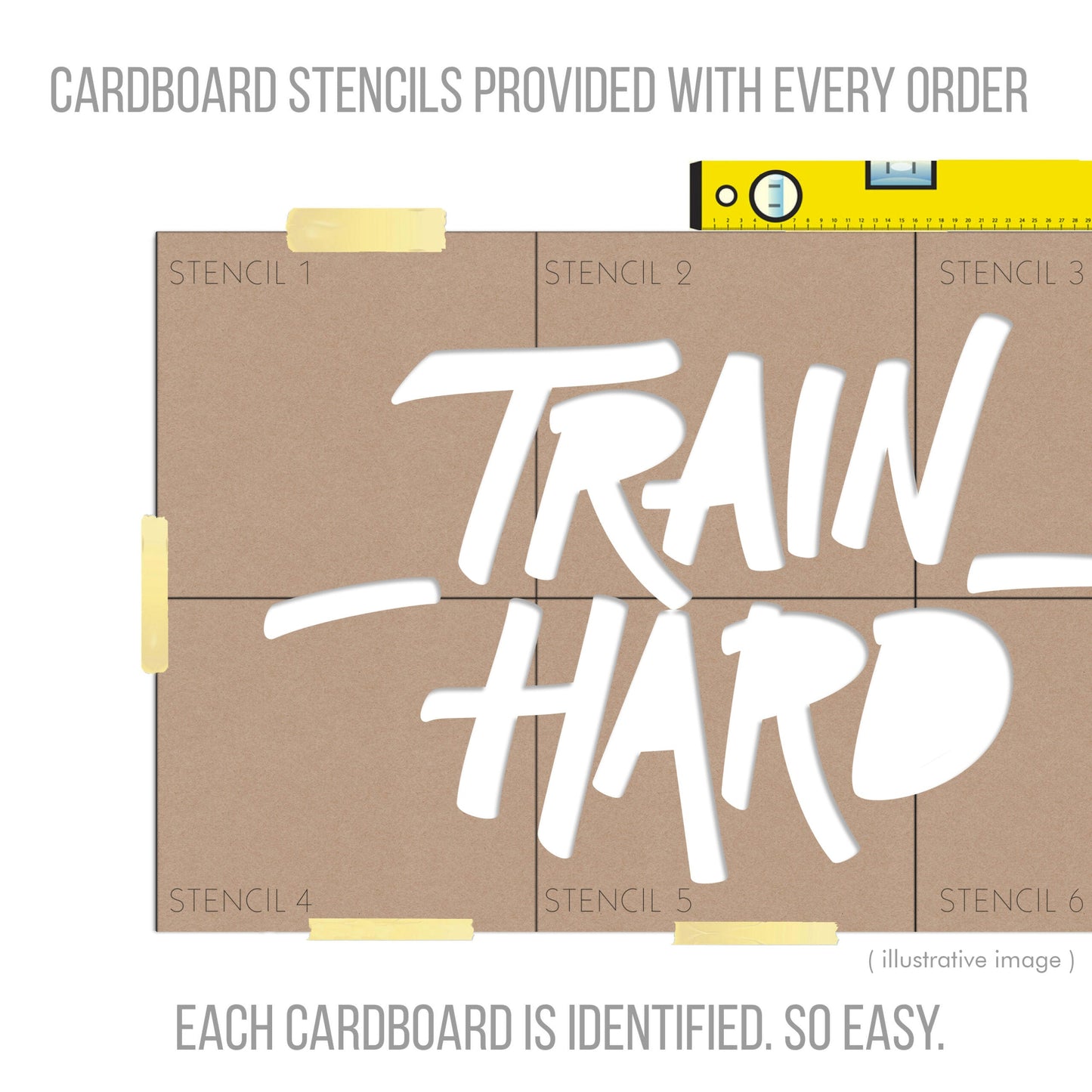 Train Hard 3D Gym Wall Decor