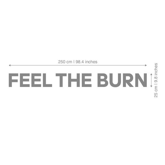 Feel the Burn 3D Gym Decor